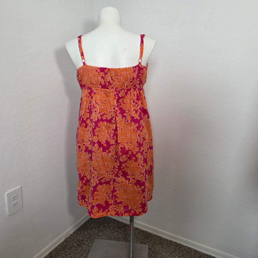 old navy floral dress orange, pink sz XL - Picture 2 of 7